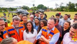 GOVERNADOR BRANDÃO E COMITIVA DO GOVERNO FEDERAL VISITAM  MUNICIPIOS AFETADOS PELAS CHUVAS